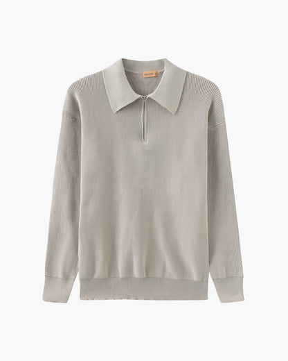 Cesare Halb Reissverschluss Pullover - Veldorm