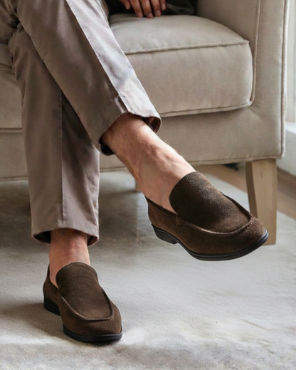 Premium Wildleder Loafer - Black Soles - Veldorm